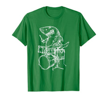 Ladda upp bild till gallerivisning, Funny shirts V-neck Tank top Hoodie sweatshirt usa uk au ca gifts for SEEMBO Shark Playing Drums T-Shirt Ocean Drummer Beach Gift 4053580
