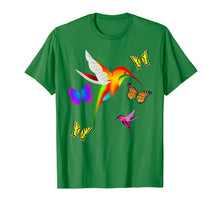 Ladda upp bild till gallerivisning, Funny shirts V-neck Tank top Hoodie sweatshirt usa uk au ca gifts for Unique Colorful Hummingbird With Butterflies T-Shirt 2240968
