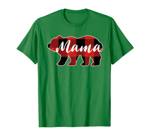 Buffalo Plaid Mama Bear T-Shirt Mothers Day Gifts