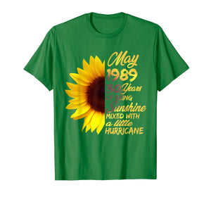 Being Sunshine T-Shirt 30th Birthday Gifts May 1989