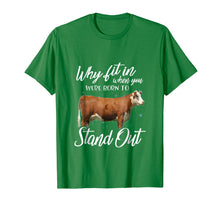 Ladda upp bild till gallerivisning, Funny shirts V-neck Tank top Hoodie sweatshirt usa uk au ca gifts for Why fit in when you were born to stand out cattle t-shirt 2033804
