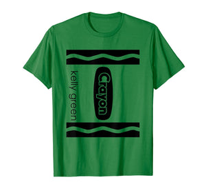 Green Crayon Box Halloween Costume Couple Group Gifts T-Shirt 331408