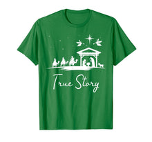 Ladda upp bild till gallerivisning, Funny shirts V-neck Tank top Hoodie sweatshirt usa uk au ca gifts for Christmas Nativity Shirt True Story Nativity Scene Gifts T-Shirt 934574
