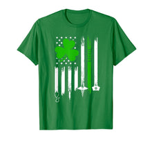 Ladda upp bild till gallerivisning, American Flag Shamrock Nurse St Patrick&#39;s Day Gifts TShirt466086

