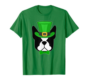 Funny Boston Terrier St.Patricks Gifts for Men Women Mom Kid T-Shirt-954020