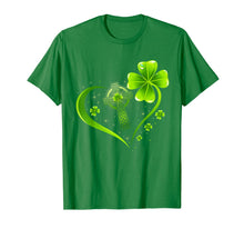 Ladda upp bild till gallerivisning, Green Celtic Cross Heart Shamrock St Patrick&#39;s Day Gifts T-Shirt-563685
