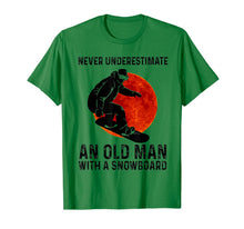 Ladda upp bild till gallerivisning, Never Underestimate An Old Man With A Snowboard T-Shirt-1444205
