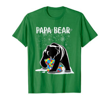 Ladda upp bild till gallerivisning, Papa Bear Autism Awareness Gift For Dad With Son Or Daughter TShirt299155
