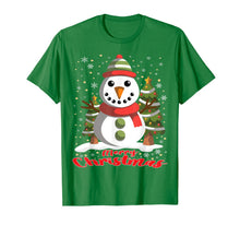 Ladda upp bild till gallerivisning, Snowman Merry Christmas Tree Snowflakes Cute Funny T-Shirt
