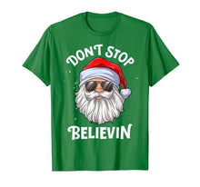 Ladda upp bild till gallerivisning, Don&#39;t Stop Believin Santa Funny Christmas Boys Kids Gifts T-Shirt-675800
