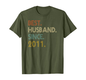 Funny shirts V-neck Tank top Hoodie sweatshirt usa uk au ca gifts for 9th Wedding Anniversary Gifts Best Husband Since 2011 T-Shirt 766164
