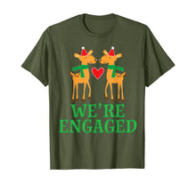 Ladda upp bild till gallerivisning, Funny shirts V-neck Tank top Hoodie sweatshirt usa uk au ca gifts for Christmas Engagement We&#39;re Engaged Reindeer Gifts T-Shirt 1115371
