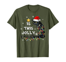 Ladda upp bild till gallerivisning, Funny shirts V-neck Tank top Hoodie sweatshirt usa uk au ca gifts for Christmas Is this jolly enough Noel Cat merry christmas T-Shirt 151246
