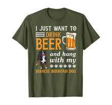 Ladda upp bild till gallerivisning, Funny shirts V-neck Tank top Hoodie sweatshirt usa uk au ca gifts for Drink Beer And Hang With My Bernese Mountain Dog Gift T-Shirt 472232
