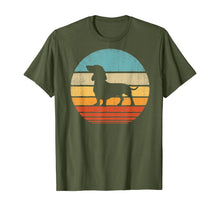 Ladda upp bild till gallerivisning, Funny shirts V-neck Tank top Hoodie sweatshirt usa uk au ca gifts for Dachshund Vintage Silhouette 60s 70s Retro Gifts Dog Lover T-Shirt 279074
