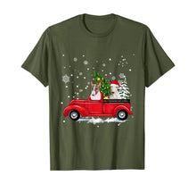 Ladda upp bild till gallerivisning, Funny shirts V-neck Tank top Hoodie sweatshirt usa uk au ca gifts for Bull Terrier Riding Red Truck Christmas Gifts Dog T-Shirt 880696
