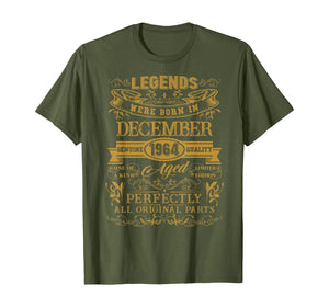 Funny shirts V-neck Tank top Hoodie sweatshirt usa uk au ca gifts for 55th Birthday Gifts Legends Were Born In December 1964 T-Shirt 885452