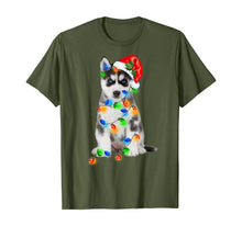 Ladda upp bild till gallerivisning, Funny shirts V-neck Tank top Hoodie sweatshirt usa uk au ca gifts for Black Husky Christmas Light Funny Dog Xmas Tree T-Shirt 776541
