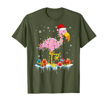 Ladda upp bild till gallerivisning, Funny shirts V-neck Tank top Hoodie sweatshirt usa uk au ca gifts for Flamingo Christmas Tree Lights T-Shirt X-Mas Ornament Decor T-Shirt 199714
