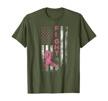 Ladda upp bild till gallerivisning, Breast Cancer Awareness T-Shirt Fight American Flag Gift 111019

