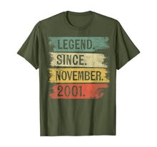 Ladda upp bild till gallerivisning, Legend Since November 2001 18 Year Old 18th Birthday Gifts T-Shirt 390886
