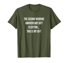 Ladda upp bild till gallerivisning, 2nd Wedding Anniversary Gifts Cotton Him Husband Her T-Shirt 143239
