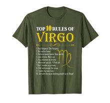 Ladda upp bild till gallerivisning, Top 10 Rules Of Virgo Zodiac Shirt August September Birthday T-Shirt 391246
