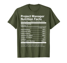 Ladda upp bild till gallerivisning, Project Manager Nutrition Facts Name Funny T-Shirt
