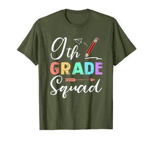 9th Grade Squad Teachers Kids Back To School Gifts T-Shirt 115246