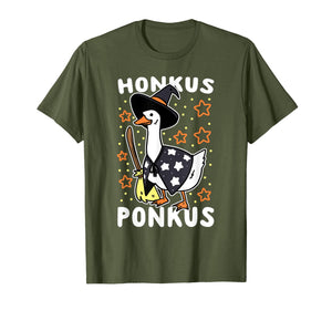 Funny Halloween Witches Duck Cute Honkus Ponkus Gifts T-Shirt 904799