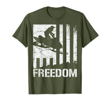 Ladda upp bild till gallerivisning, Snowmobile T Shirt Snowmobiling Freedom Flag-365744
