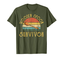 Ladda upp bild till gallerivisning, Funny Wooden Spoon Survivor Vintage Retro Humor T-Shirt 258193
