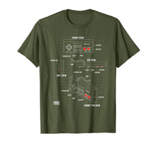Ladda upp bild till gallerivisning, Nintendo NES Controller Parts Schematic Graphic T-Shirt 200694
