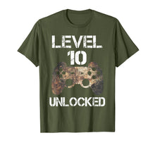 Ladda upp bild till gallerivisning, Level 10 Unlocked Boys 10th Birthday 10 Year Old Gamer Gift  T-Shirt 462617
