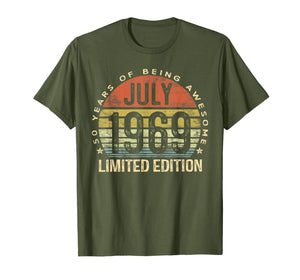 Born July 1969 Limited Edition Bday Gifts 50th Birthday T-Shirt 52845