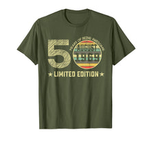 Ladda upp bild till gallerivisning, 50th Birthday Gifts 50 Years Old August 1969 Limited Edition T-Shirt 165163
