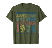 Ladda upp bild till gallerivisning, Awesome Since October 1974 Bday Gifts 45th Birthday T-Shirt 590000
