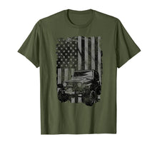 Ladda upp bild till gallerivisning, Vintage US Flag Jeeps Shirt - Jeeps Enthusiast T Shirt 96405
