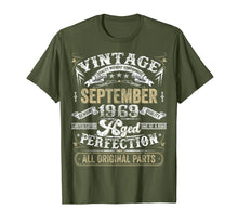 Ladda upp bild till gallerivisning, Classic 50th birthday gift Men women Vintage September 1969 T-Shirt 83228
