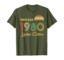 Ladda upp bild till gallerivisning, Vintage 1980 40 years Awesome 40th birthday Retro Cassette TShirt482262

