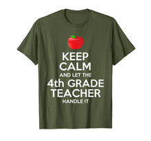 Ladda upp bild till gallerivisning, Funny shirts V-neck Tank top Hoodie sweatshirt usa uk au ca gifts for Keep Calm Let The 4th Grade Teacher Handle It Fourth T-Shirt 3066291
