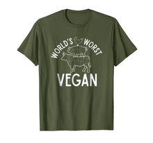 Ladda upp bild till gallerivisning, Funny shirts V-neck Tank top Hoodie sweatshirt usa uk au ca gifts for World's Worst Vegan Meat Shirt BBQ Shirt Cow Shirt 1501666
