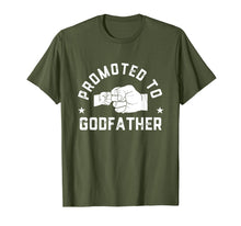 Ladda upp bild till gallerivisning, Mens Promoted To Godfather est 2019 t shirt Fathers Day Gifts 230263
