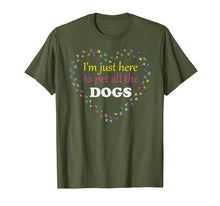 Ladda upp bild till gallerivisning, Funny shirts V-neck Tank top Hoodie sweatshirt usa uk au ca gifts for I'm just here to pet all the DOGS Tshirt | Funny Groomer Pet 2129007
