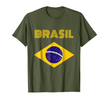 Ladda upp bild till gallerivisning, Funny shirts V-neck Tank top Hoodie sweatshirt usa uk au ca gifts for Brazil Flag Yellow Text T-Shirt 1282002

