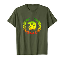 Ladda upp bild till gallerivisning, Trojan Helmet Laurel Wreath T-Shirt Reggae Dub Ska 762880
