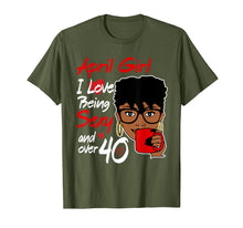 Ladda upp bild till gallerivisning, Funny shirts V-neck Tank top Hoodie sweatshirt usa uk au ca gifts for April girl love being sexy over 40 birthday TShirt gifts 2213748
