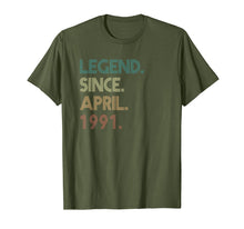 Ladda upp bild till gallerivisning, Funny shirts V-neck Tank top Hoodie sweatshirt usa uk au ca gifts for 28th Birthday gift 28 Years Old Legend Since April 1991 2576982
