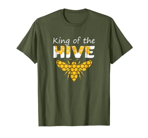 Beekeeping King Of The Hive Tshirt Beekeeper Bee Funny Gifts