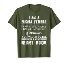 Ladda upp bild till gallerivisning, I am a Female Veteran I'm not a princess tshirt veteran day 847054
